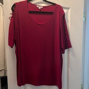 Burgundy blouse
